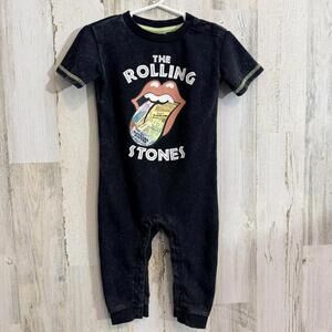 Rolling Stones Baby Romper 18M Licensed Band Logo One Piece